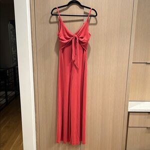 High End Soft Red Jumpsuit
